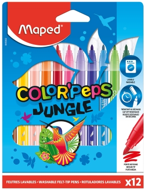 Color’Peps Jungle Eco Felt Tips 12pk